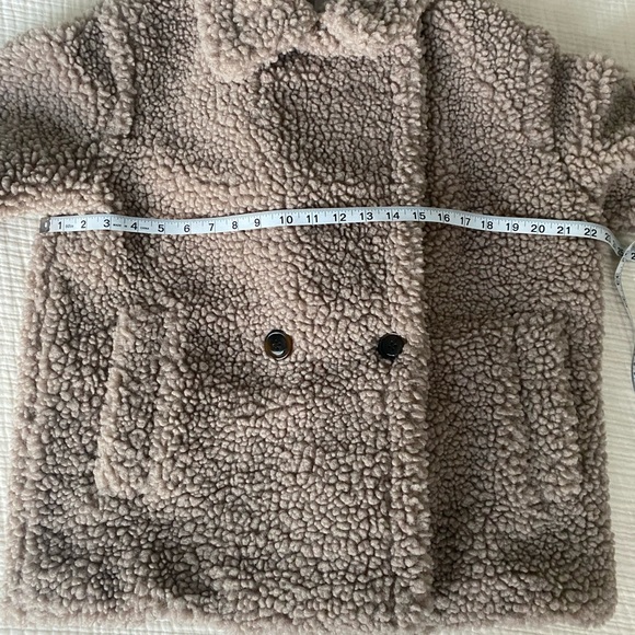 NWT UGG Gertrude Short Teddy Coat Size Small Putty Color Retail 248.00 - Picture 7 of 12